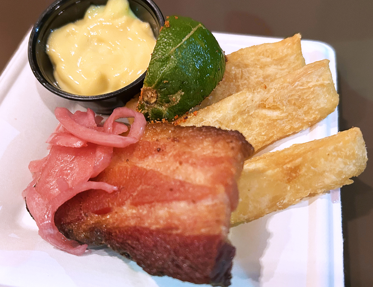 Menu items from Disney Jollywood Nights.